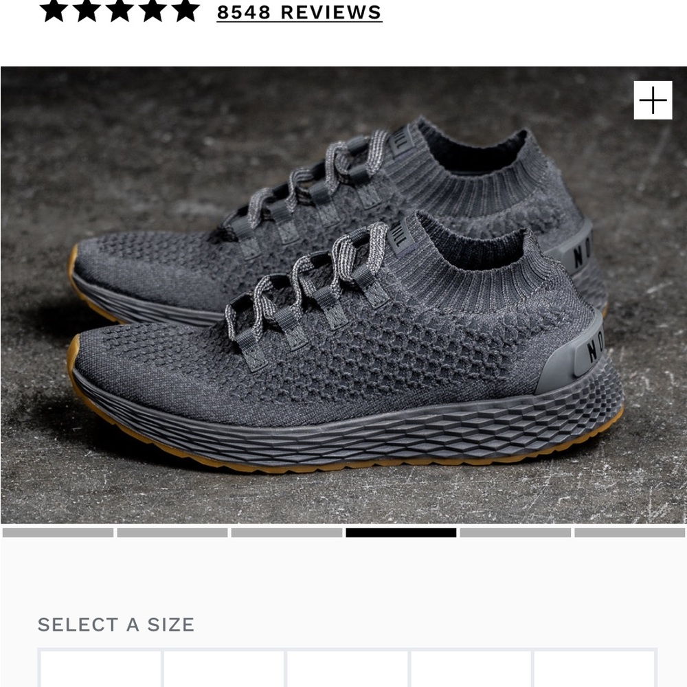 No Bull Knit Dark Grey Runners 8.5
